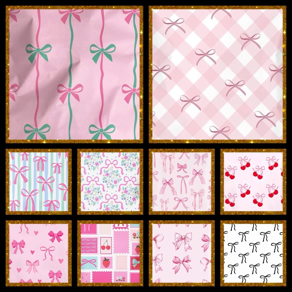 Poly Mailers 10x13 bow assortment